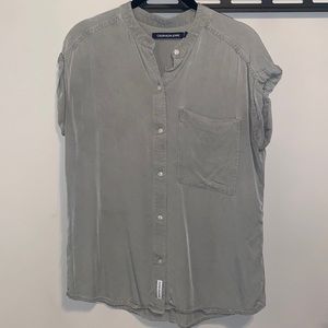 Calvin Klein Blouse in Army Green